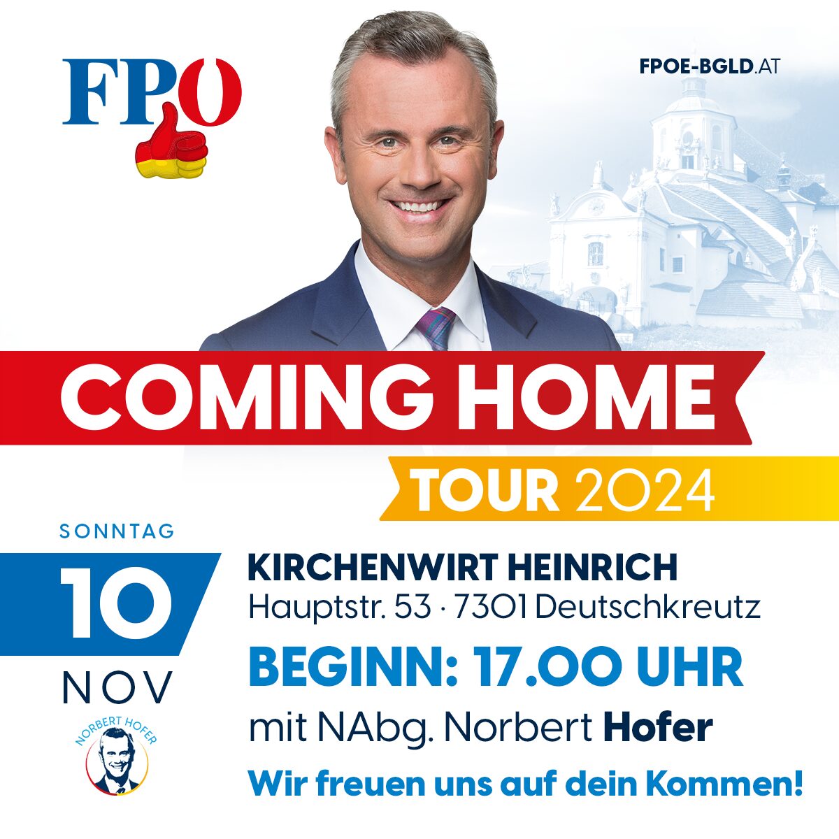 COMING HOME 2024 mit Norbert Hofer